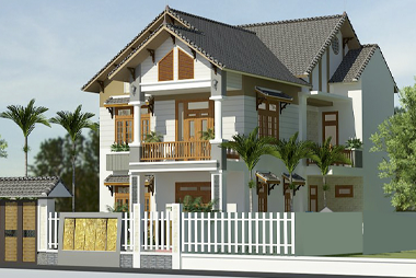 Mẫu nhà 2 tầng mái thái  – Mẫu nhà phố mơ ước của mọi thời đại